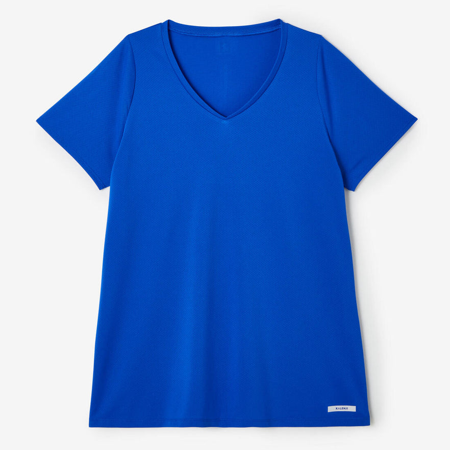 Womens Short-Sleeved Breathable Running T-Shirt - Dry, Navy