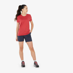 Women's Fitness T-shirt - 500 Essentials indigo red